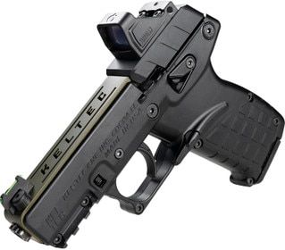 Kel-Tec P17 Compact 22LR Semi-Auto Pistol - 3.8" - ODG - Viridian RFX-11 Green Dot - 3x 16rd Magazines